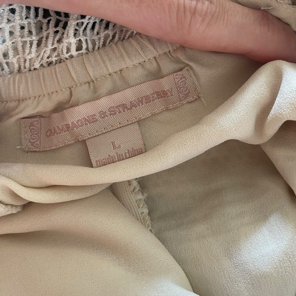 Champagne and Strawberry - Crotchet Dress - Picture 3 of 11